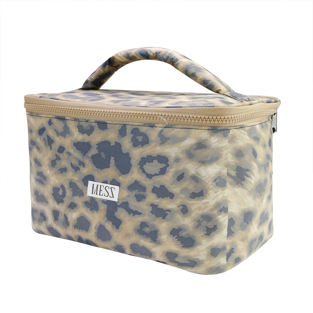 Polyester Leopard Cosmetic Bag