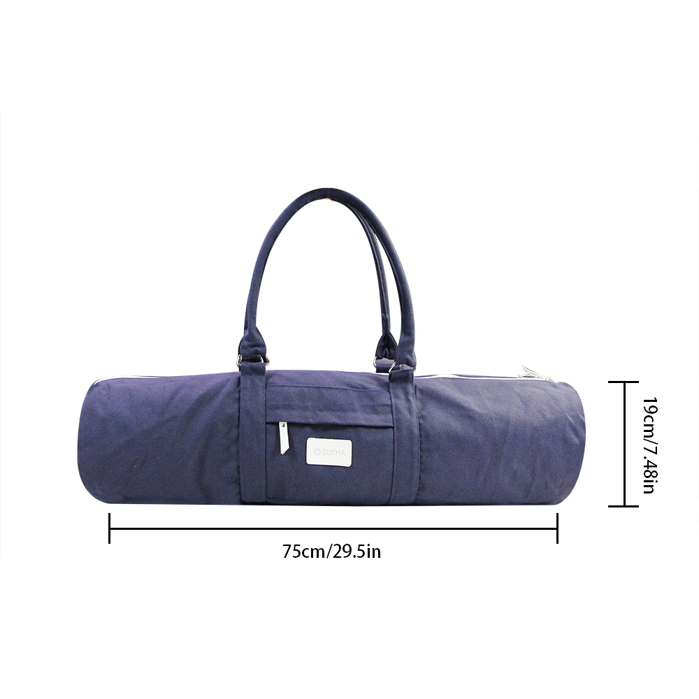 Canvas yoga mat carry sport bag