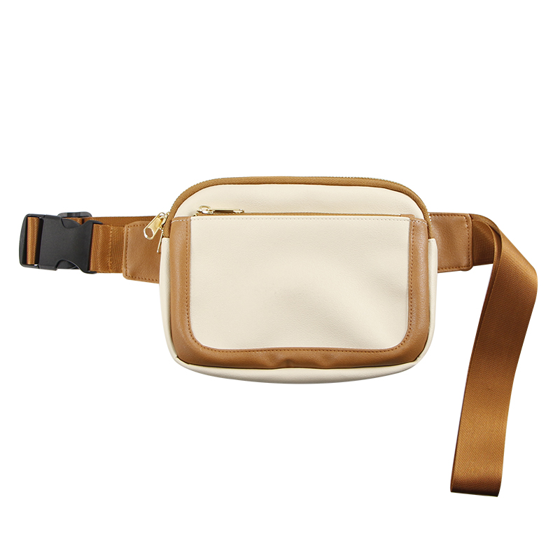 PU leather adjustable waist strap belt crossbody bag