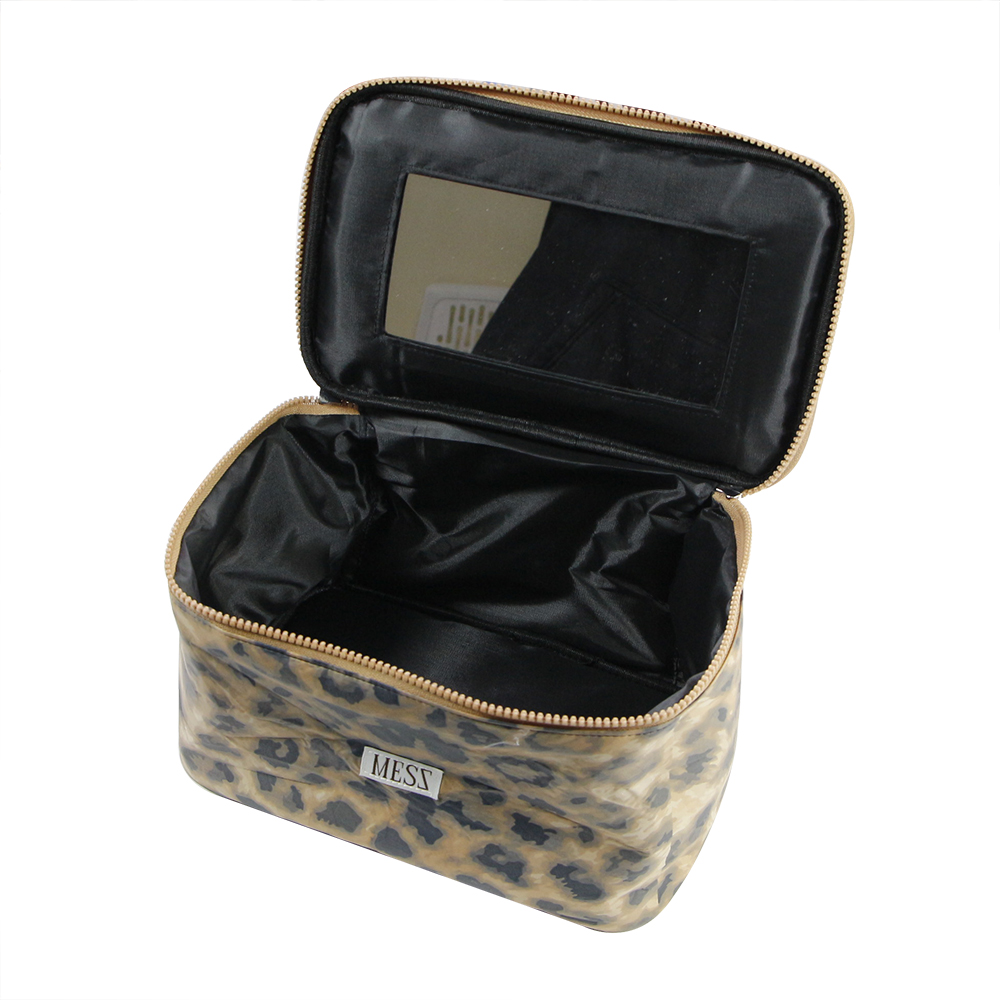 Polyester Leopard Cosmetic Bag