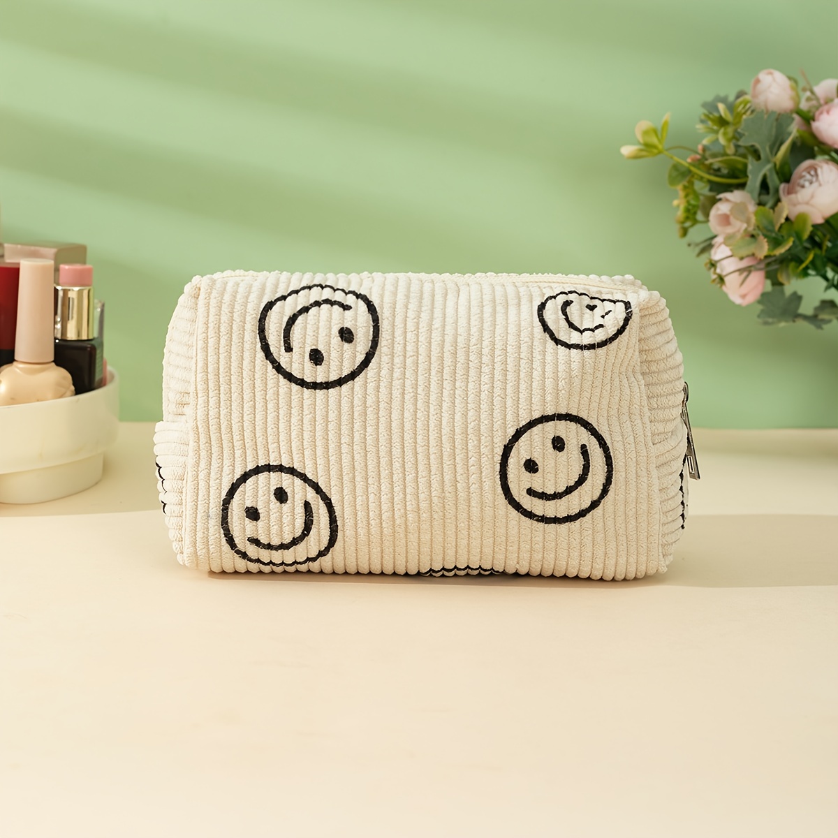 Corduroy cosmetic bags