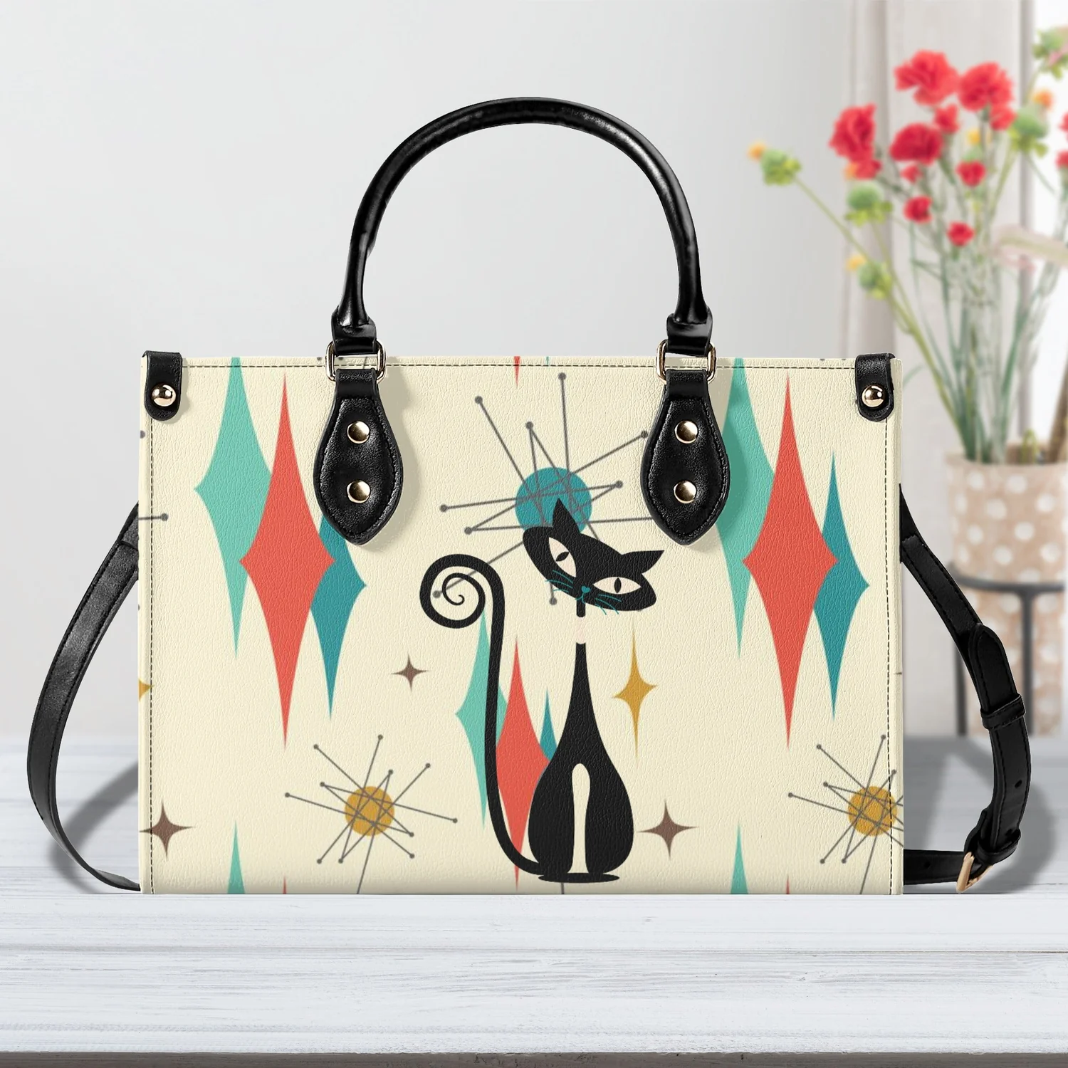 pu leather tote bag