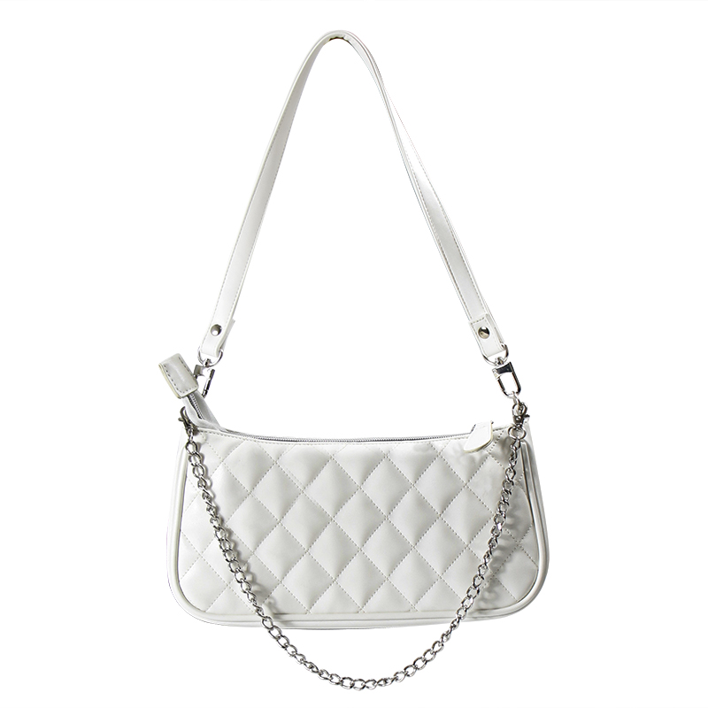 Quilted PU Leather Crossbody Tote Bag