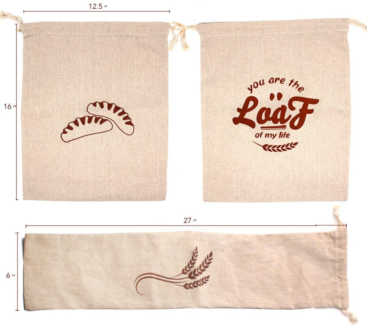 Wholesale Custom Logo Reusable Linen Drawstring Bread Storage Bag combines elegance, durability, and eco-friendliness to provide the perfect storage solution for bread and other baked goods. Made from high-quality linen, these bags offer a sustainable alternative to plastic while allowing you to customize them with your logo, making them a great promotional tool for your business. Key Features: Premium Linen Material: Made from durable, breathable linen, these bags help keep your bread fresh longer by allowing proper air circulation. The natural fabric is soft yet strong, ensuring reliable protection for your baked goods. Custom Logo Design: Fully customizable with your brand logo, colors, and design, these bags provide an excellent opportunity for businesses to showcase their brand while offering a practical and stylish product. Eco-Friendly & Reusable: These linen bags are a sustainable and reusable alternative to plastic, helping reduce waste while promoting an eco-conscious image. Perfect for businesses aiming to align with green practices. Secure Drawstring Closure: The linen bag features a convenient drawstring closure, making it easy to open and close while keeping your bread secure and protected from moisture and air that could lead to staleness. Versatile Use: Ideal for storing bread, baguettes, rolls, pastries, and more. These bags are also perfect for other food items or small essentials, making them a versatile storage option for any business or home. Lightweight & Compact: Despite its durability, the linen fabric is lightweight, making the bags easy to carry, store, and transport, whether in a bakery, restaurant, or kitchen. Wholesale Pricing: Available in bulk at competitive wholesale rates, these custom linen bags offer an affordable, high-quality, and eco-friendly option for businesses looking to provide sustainable storage for their baked goods. Elevate your brand's image and embrace sustainability with our Wholesale Custom Logo Reusable Linen Drawstring Bread Storage Bags. Contact us today for more information on customizations, pricing, and bulk orders.