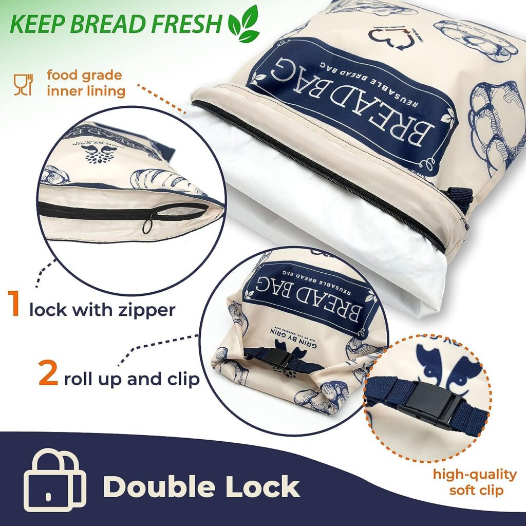 Wholesale Custom Digital Print Reusable Nylon Storage Bread Bag