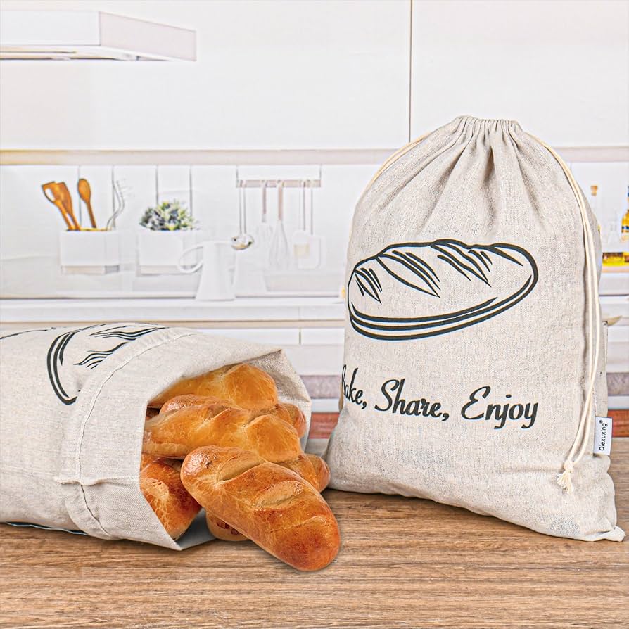 linen bread bag