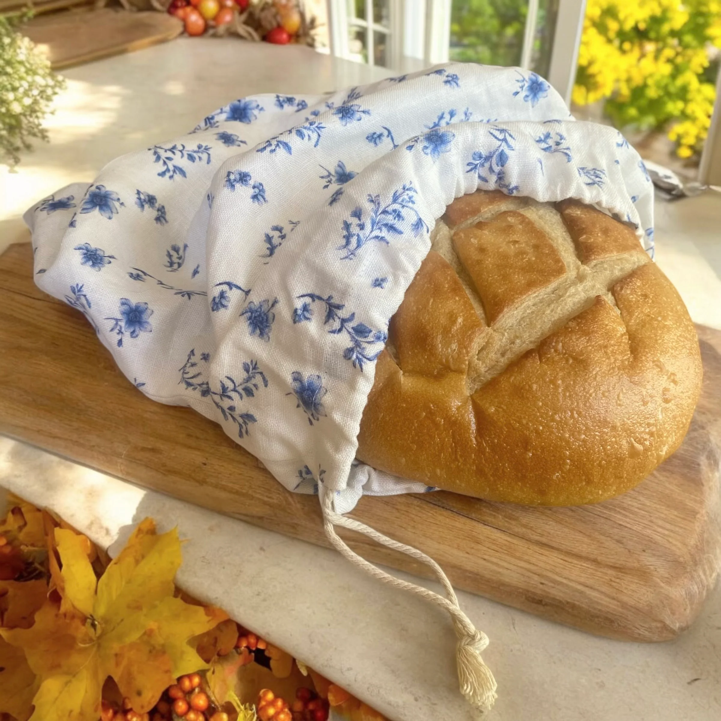 linen bread bag