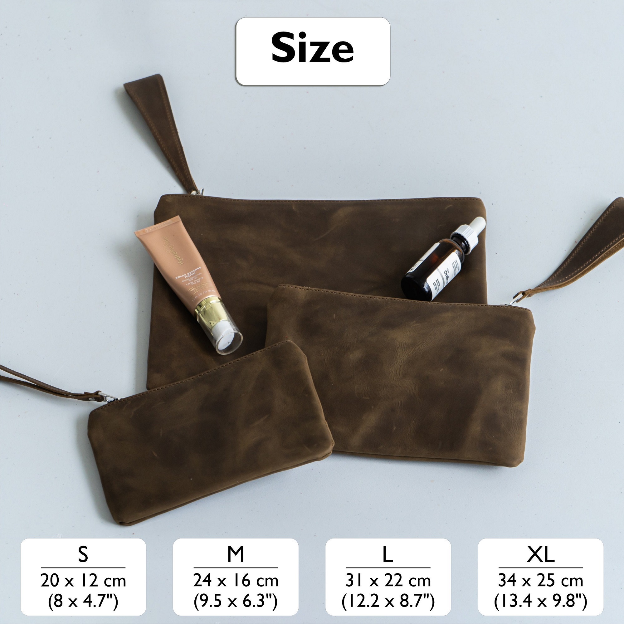 Wholesale & Custom Portable PU Leather Cosmetic Makeup Storage Bag